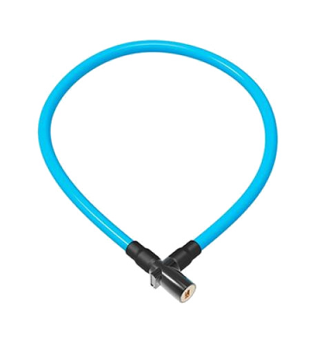 candado antirrobo espiral neon light combo de 120 cm x 8 mm con mecanismo de bloqueo jaw