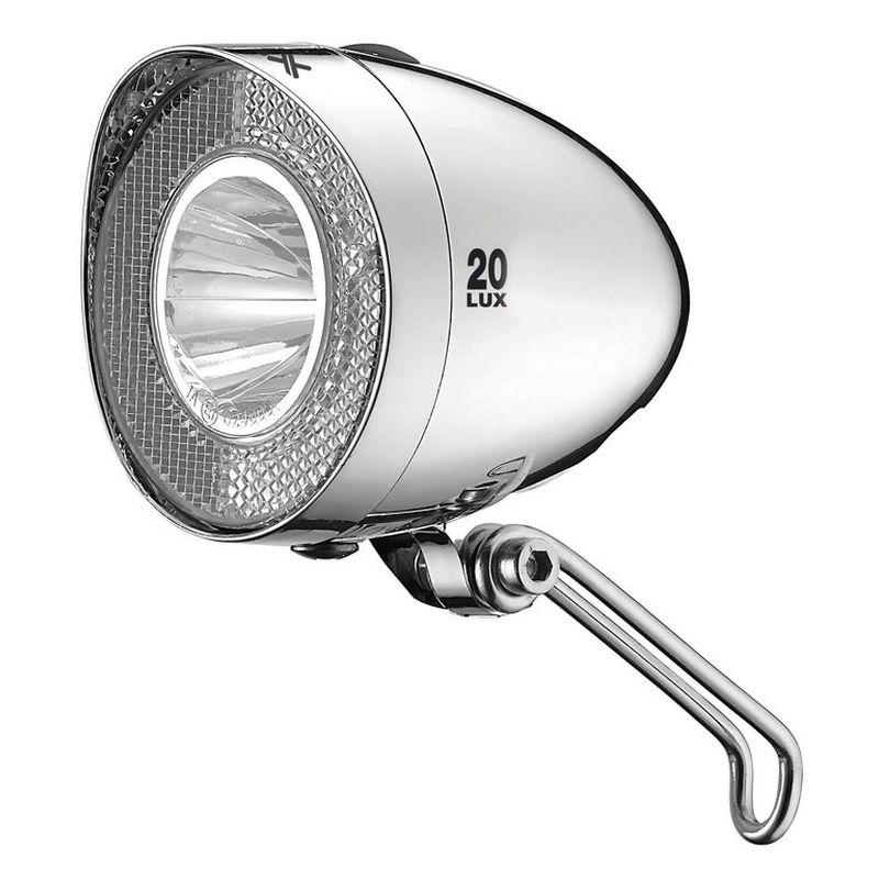 faro luz delanero bicicleta nirosta interruptor con soporte 4 pila led cl-f20 20lux