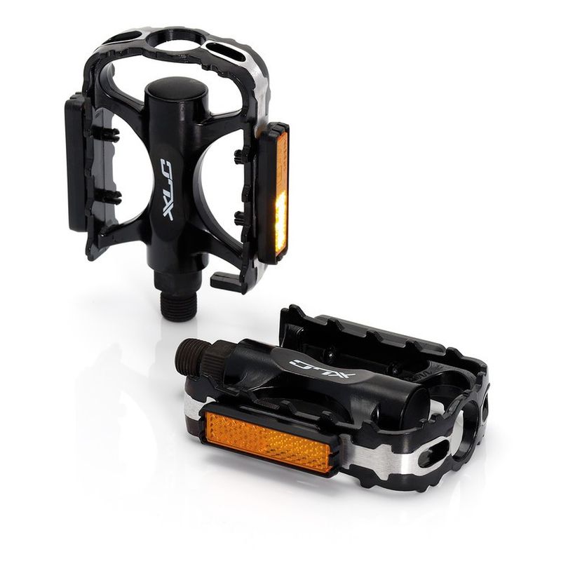pedales de aluminio mtb/atb xlc pd-m02 con cuerpo de una pieza y rodamientos a bolas