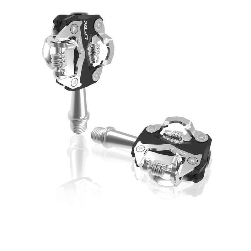 pedales bicicleta automaticos bilaterales de aluminio mtb pd-s15 80x49 mm