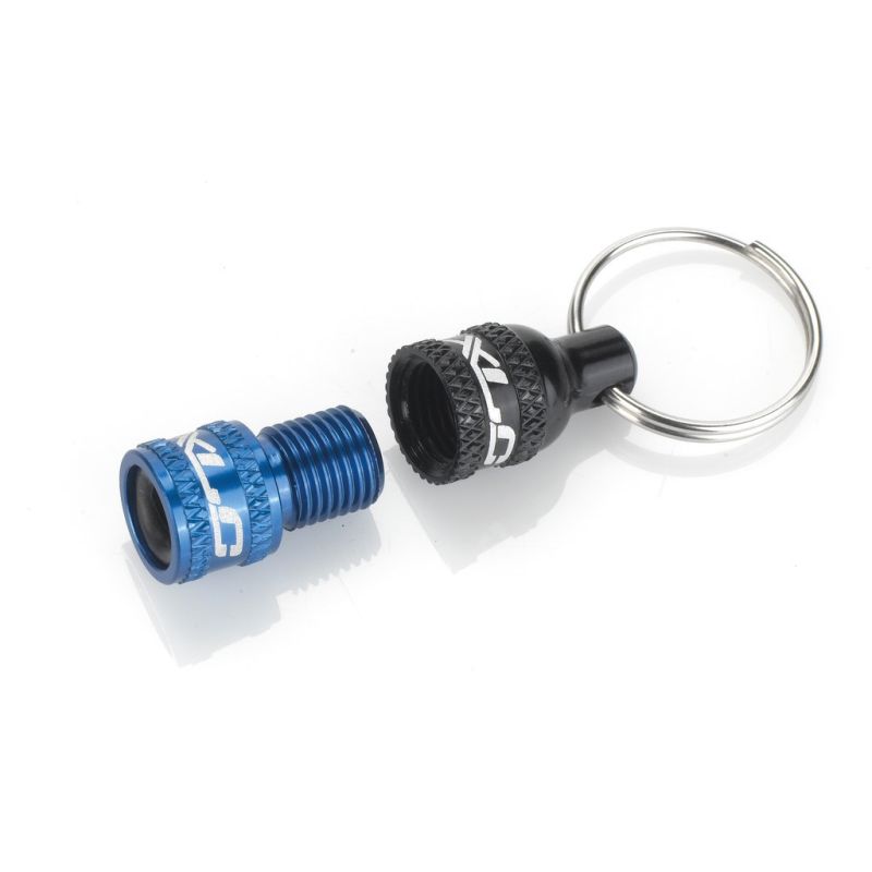 llavero con adaptador de válvula presta/schrader pu-x07 con llavero incluido - compatible con válvulas av, dv y sv