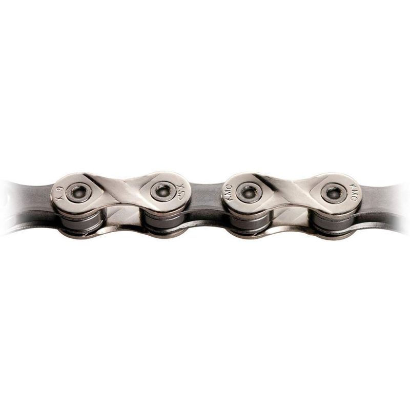 cadena bicicleta x9 114 eslabones 9v cromado