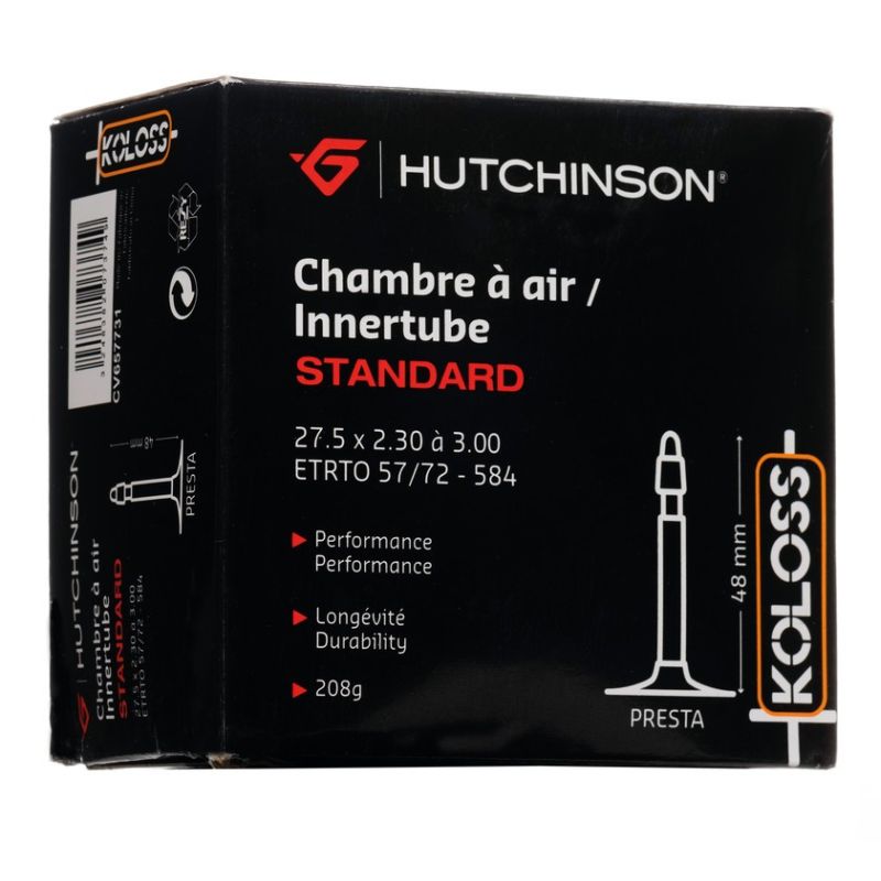 Hutchinson-Innenschlauch mit feinem Presta-Ventil 27,5 x 2,30–3,00 48 mm - Bild 1 von 1
