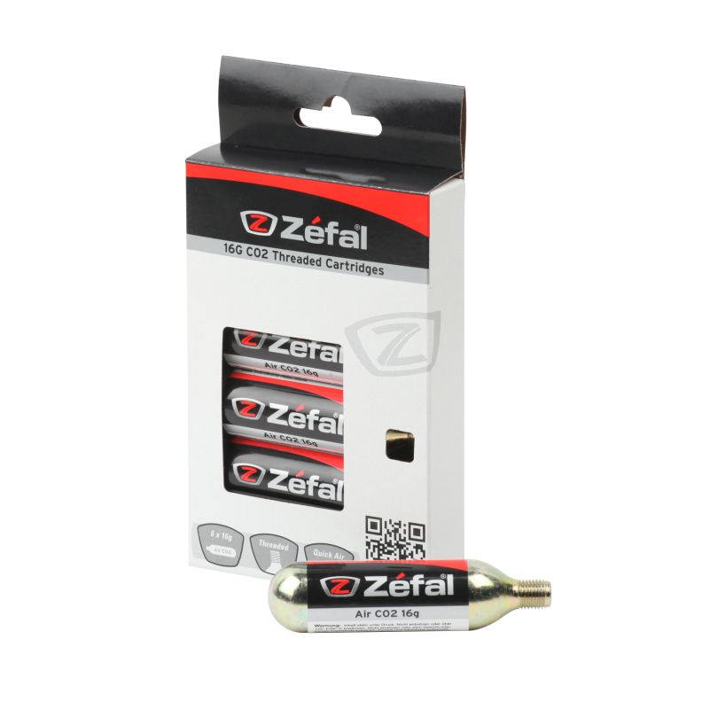 bombona cartucho aire comprimido co2 16g 6u - recambio zefal