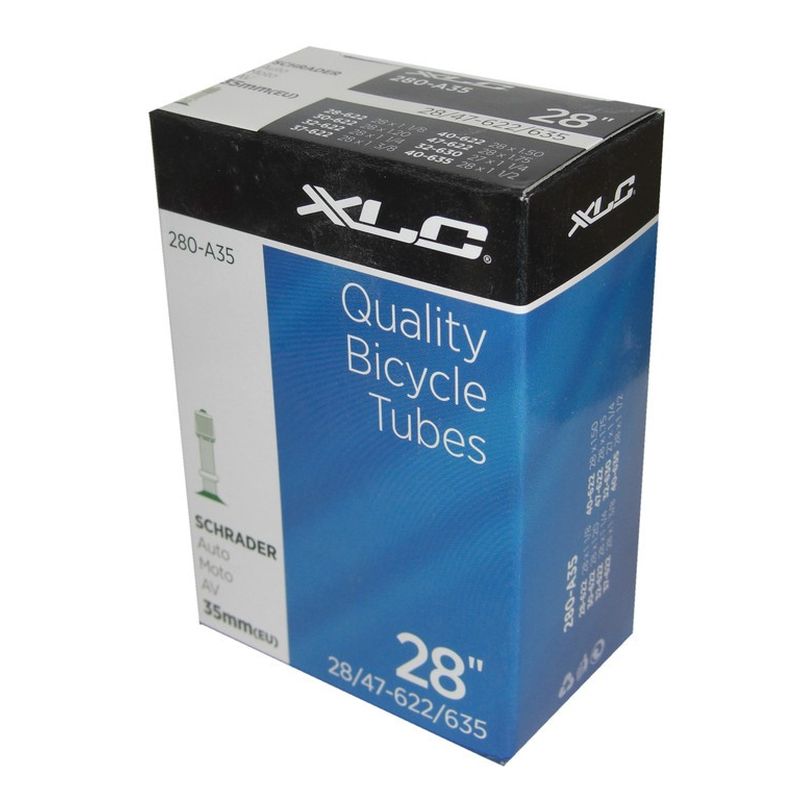 cámara de aire para bicicleta 27/28 x 1 1/8-1.75 28/47-622/635 35mm con válvula schrader de 28mm