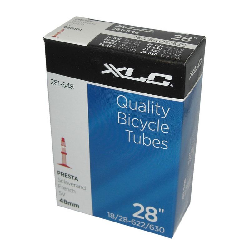 XLC Camera d''aria per bicicletta 281-S48 700X18/25C 18/25-622/630 48MM - Foto 1 di 1