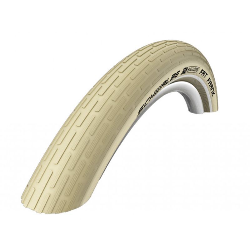 cubierta neumatico fat frank hs375 28x2.00rigida crema con reflectante 50-622