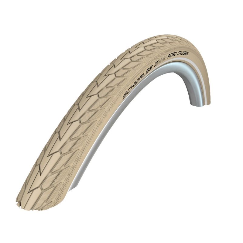 cubierta neumatico road cruiser 26x1.75 k-guard green compound hs484 twinskin rigida crema refl. 47-559