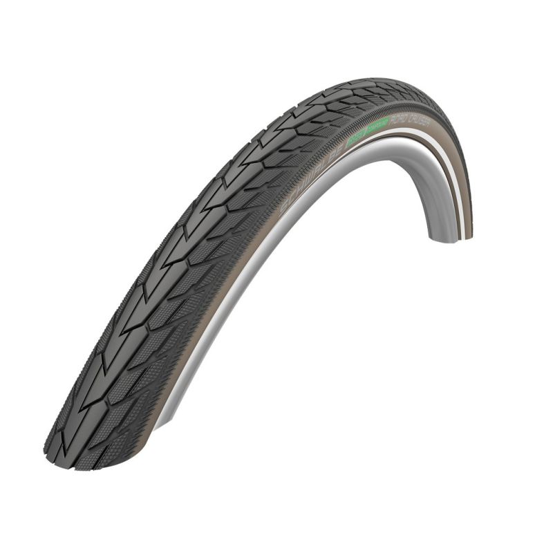 cubierta neumatico road cruiser 28x1.75 k-guard green compound hs484 twins. rigida neg/caf? refl 47-622