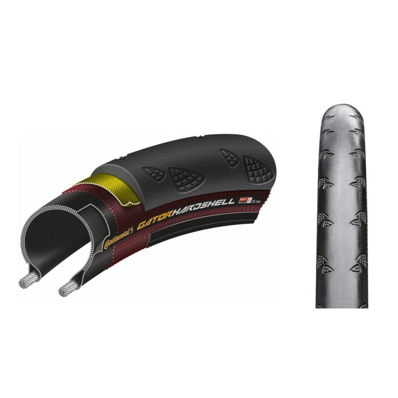 cubierta neumatico gator 700x28c skin hardshell rigida negro 28-622