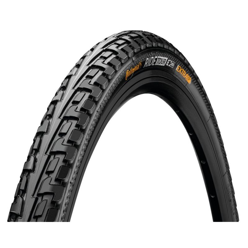 cubierta neumático ride tour 16x1.75 rígida negra 47-305 para bicicletas urbanas de alta protección contra pinchazos y roces - continental