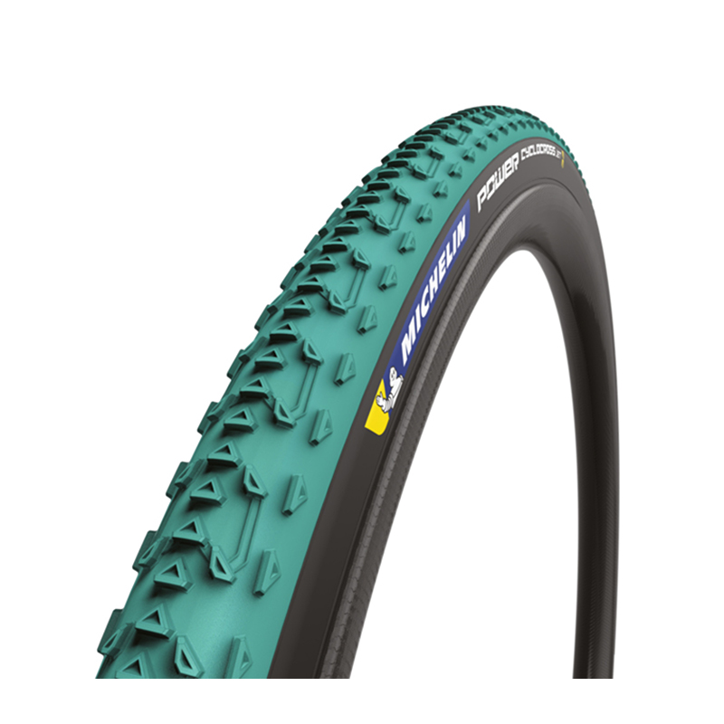 cubierta neumatico power cyclocross jet 700x33 tubeless ready competi. line plegable verde/negro 33-622