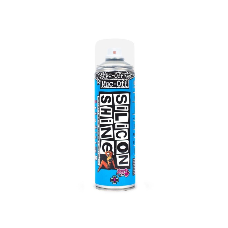 spray abrillantador de silicona para bicicletas y motos - silicon shine de muc-off