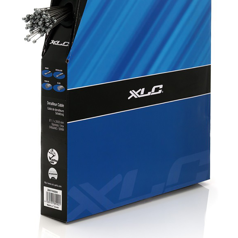 XLC Box 100 Kabel Drahtseilschieber 1.2MM 2300 (100U) SH-X32 