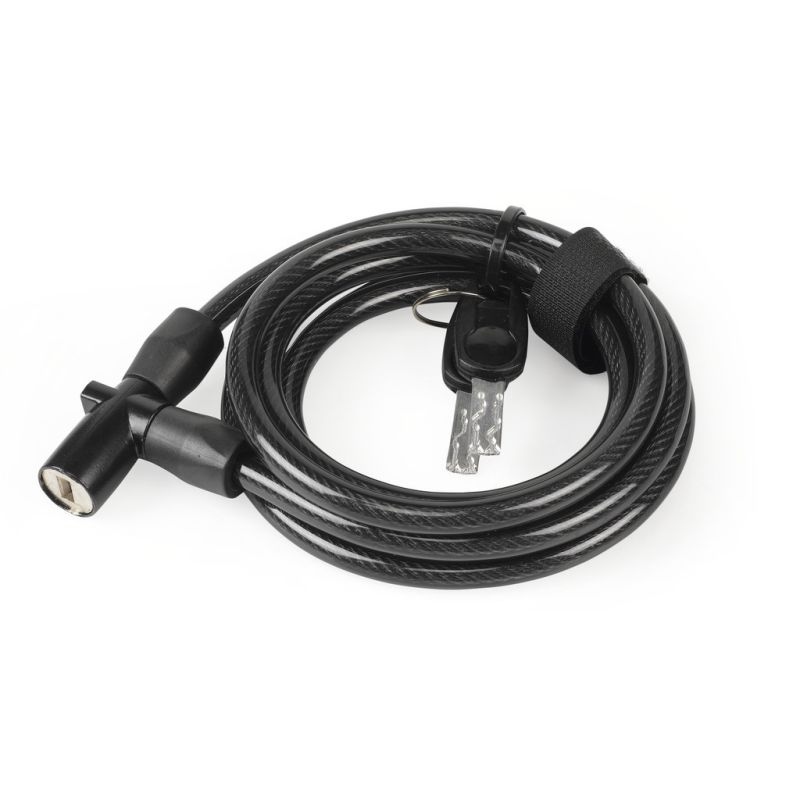 candado antirrobo cable en espiral lo-l14