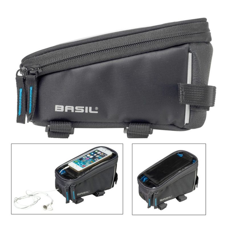 bolsa bicicleta al cuadro para telefono con reflectante e impermeable sport design 1l (19x11x11)