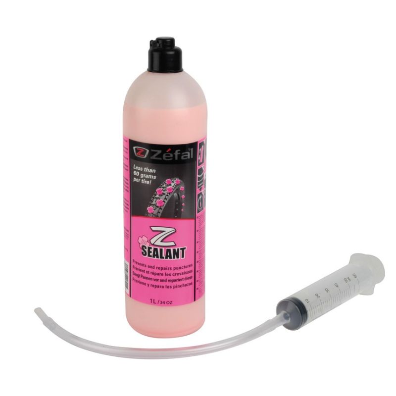 liquido sellante antipinchazos para tubeless con jeringuilla y tubo z sealant