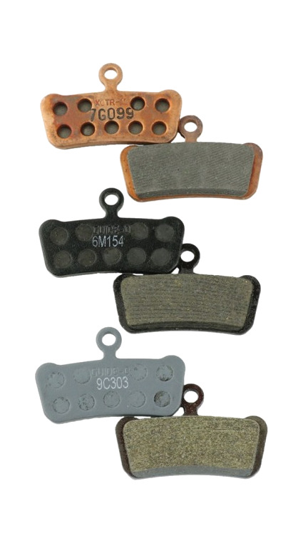 juego pastillas freno organicas acero guide/trail