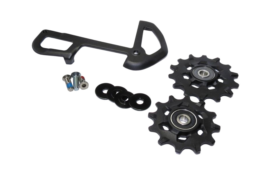 juego ruletas + jaula para cambio  ex1/pulley 8v