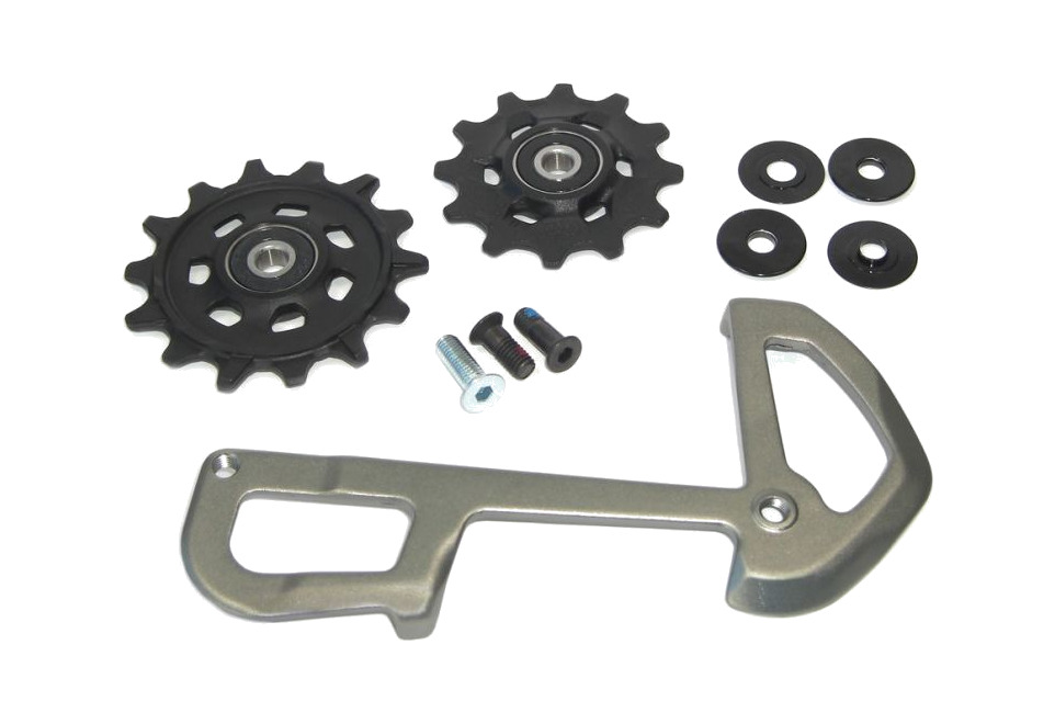 juego de ruletas ruedas cambio + jaula para cambio x01 x-sync 12v