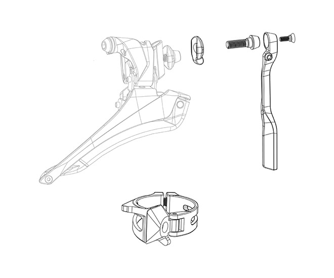 kit piezas de recambio para cambio delantero force etap axs