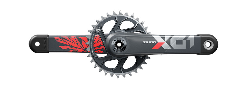 juego de bielas y platos carbono sin cazoletas  x01 x-sync 2 eagle dub direct mount 175 mm 12v