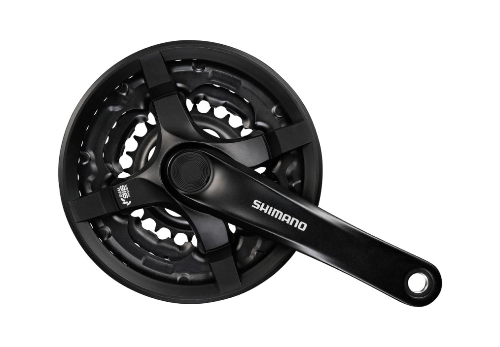 juego de bielas y platos 4 brazos con proteccion fc-ty501 170 mm 6/7/8v