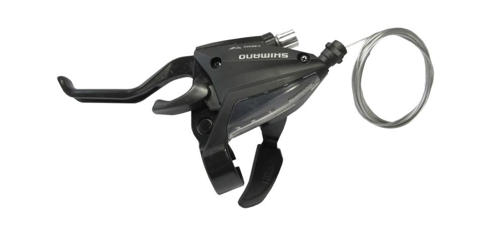 SHIMANO 2-Finger-Schalt- / Bremshebel ST-EF500 V-BRAKE 3V 1800 MM - Bild 1 von 1