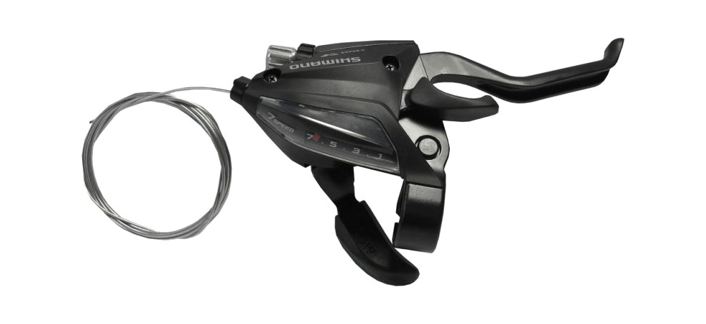 maneta freno/cambio 2 dedos st-ef500 v-brake 7v 2050 mm