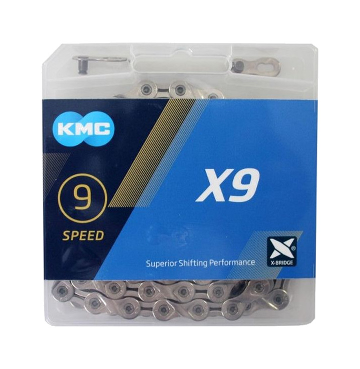 cadena bicicleta 114 eslabones x-9 9v