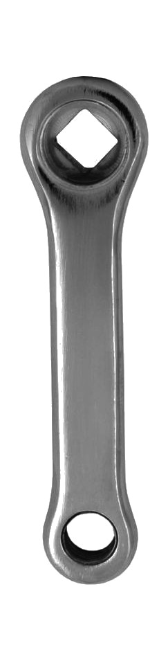 QU-AX Biela bicicleta izierda+derecha para monorrueda cromado 127MM 2074 20 - Imagen 1 de 1