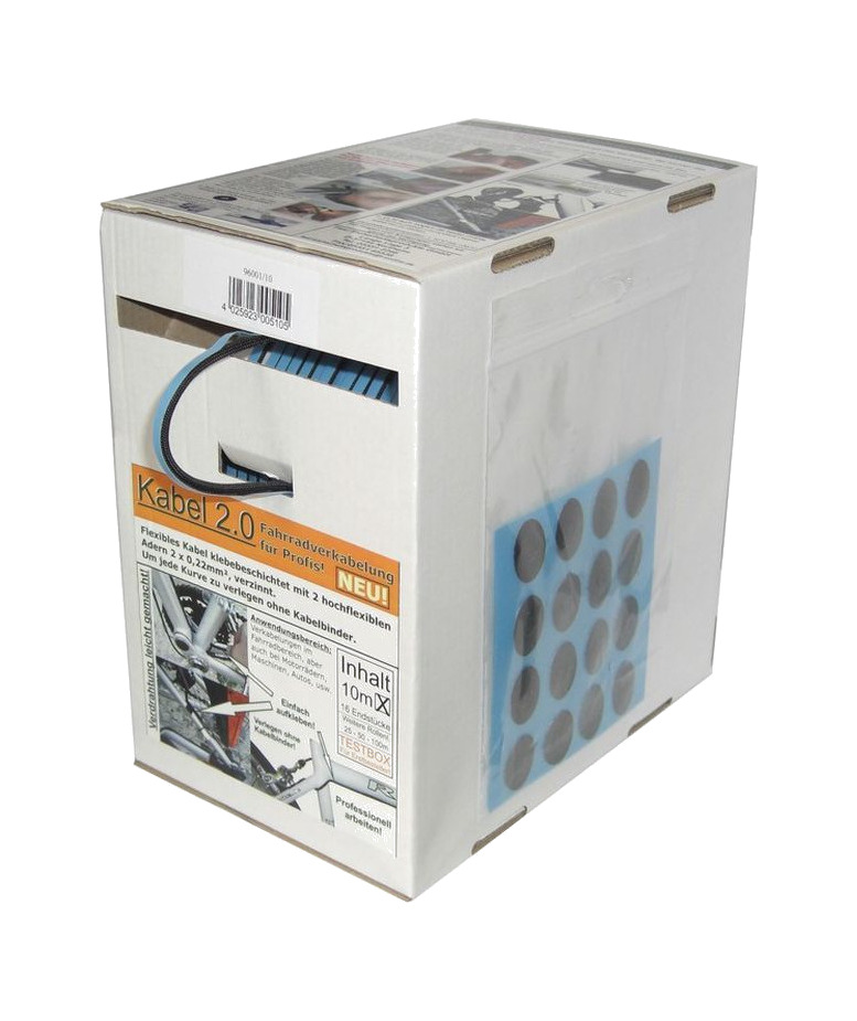 FASI Rollo 10 metros de cable de luz con funda autoadhesivo - Foto 2 di 2