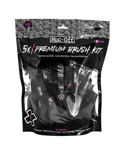 Kit mit 5 Bürsten mit zwei Spitzendetails - Soft Wash - Krallen und Räder - Komp - Bild 1 von 1