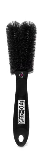 cepillo para limpieza de bicicleta doble cabezal (2 prong brush)