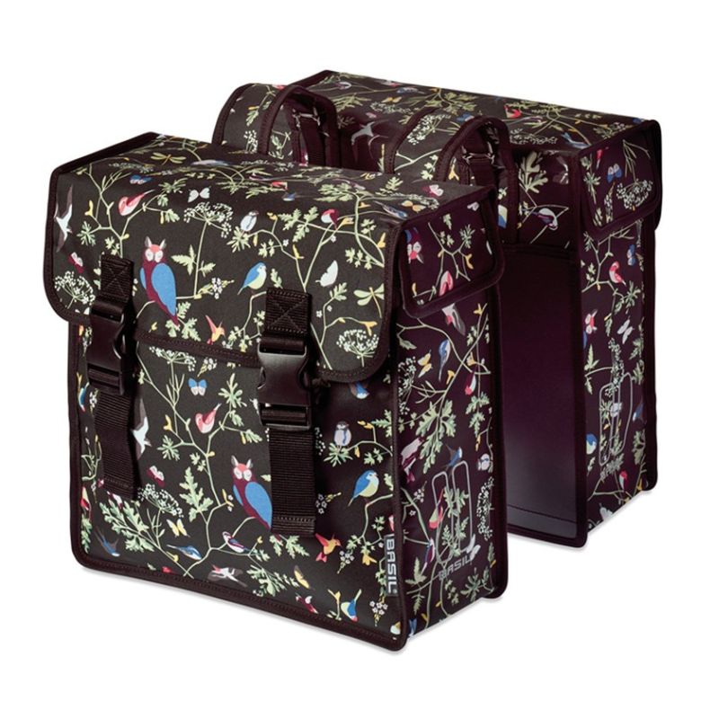 alforjas traseras para bici impermeables con motivo reflectante y cierre de click wanderlust 35 l (36x14x41)