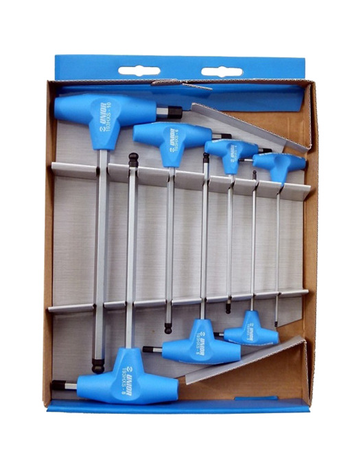 kit llaves allen largas extremo bola 7 piezas 1.5 mm-10 mm