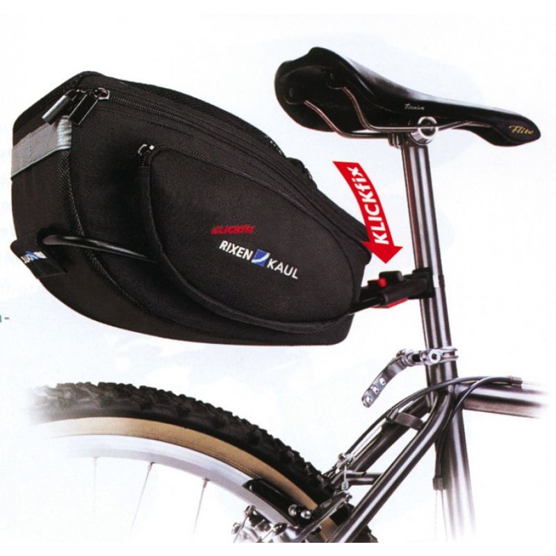 bolsa de sillín + adaptador countour magnum 6 l (32x17x22 cm) klickfix