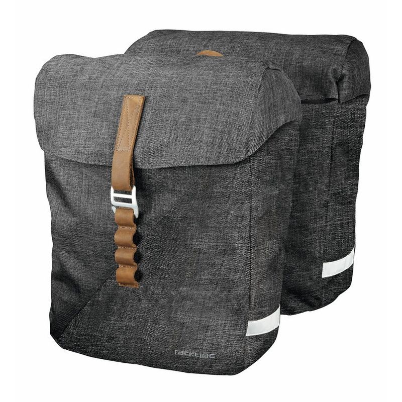 alforjas traseras portabultos + adaptador racketime heda snapit 31.5x37.5x45 cm 24.5 l