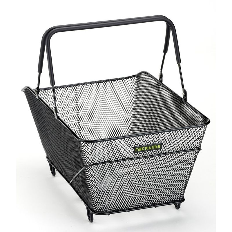 cesta para bici + adaptador racktime baskit trunk snapit 51x30x20 28 l