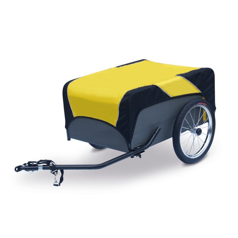 remolque de bici timón bajo con cobertura impermeable traveller