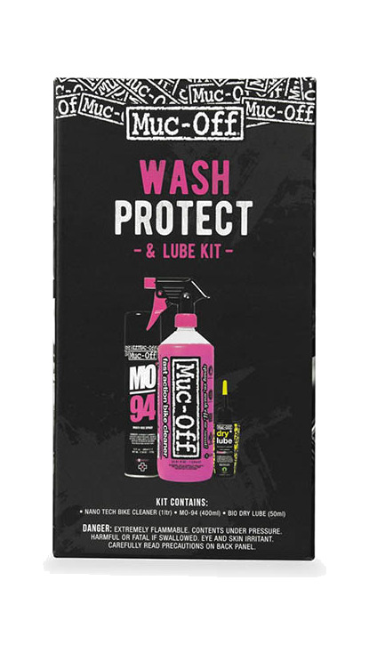 kit de limpieza, protección y lubricación de bici en clima seco
