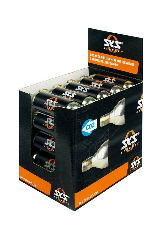expositor 25 cartuchos co2 con rosca de aire  16g