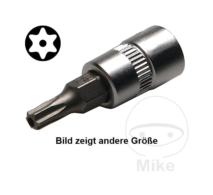 punta de destornillador torx con agujero 1/4 t8