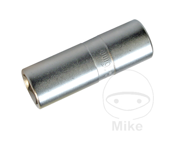 llave de vaso de bujía 16 mm 1/2" 70 mm