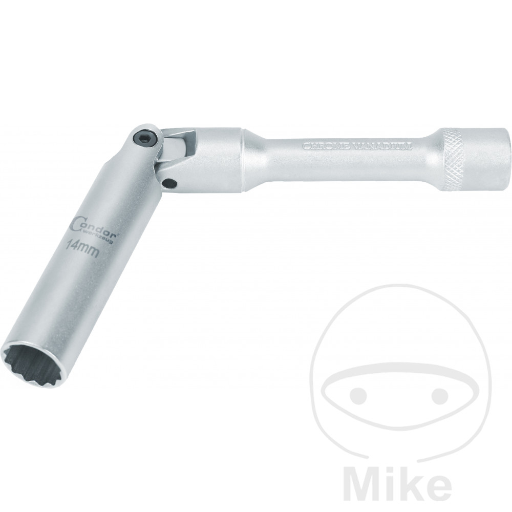 llave de vaso de bujía sw14 3/8" 12 kt 180 mm