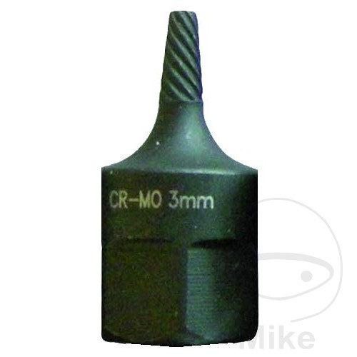 punta extractor de tornillos 3/8 3 mm