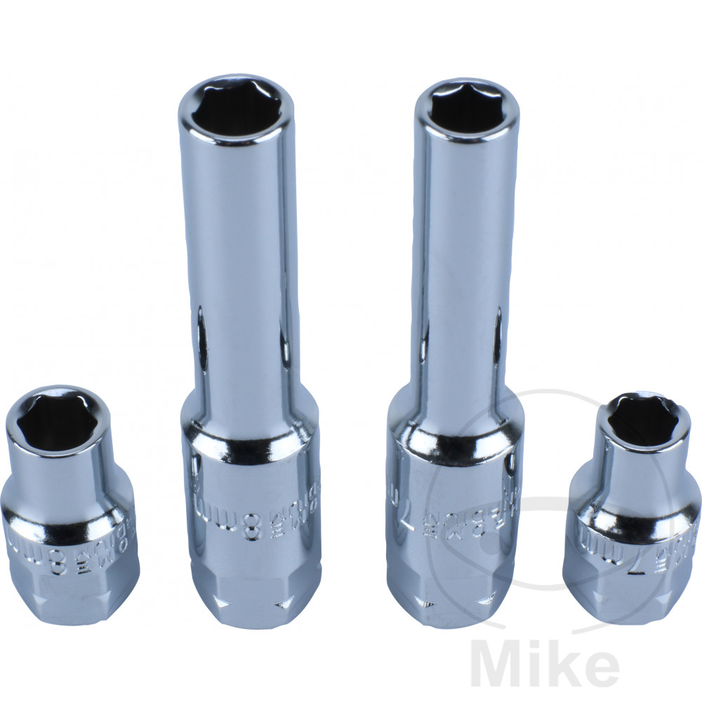 juego 4 vasos para llave sangrado de frenos 7+8 mm 6120036