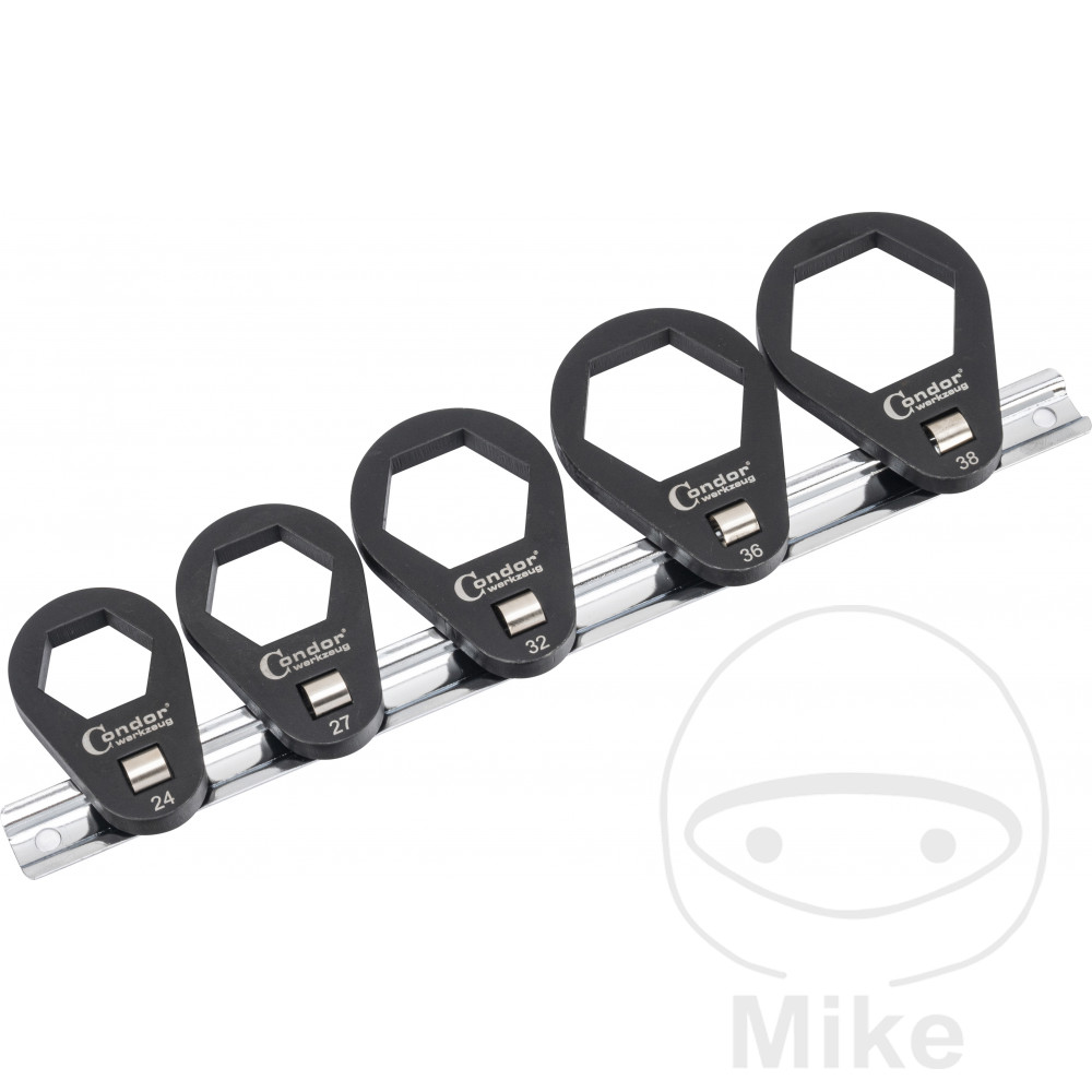 juego 5 llaves filtro de aceite 3/8z 24 38 mm