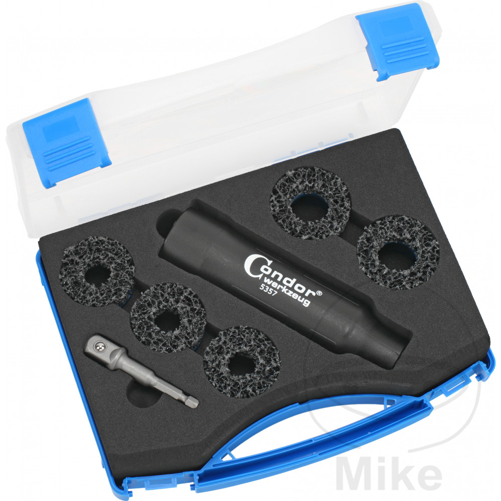kit 7 piezas lijador para buje de rueda 40+47 mm