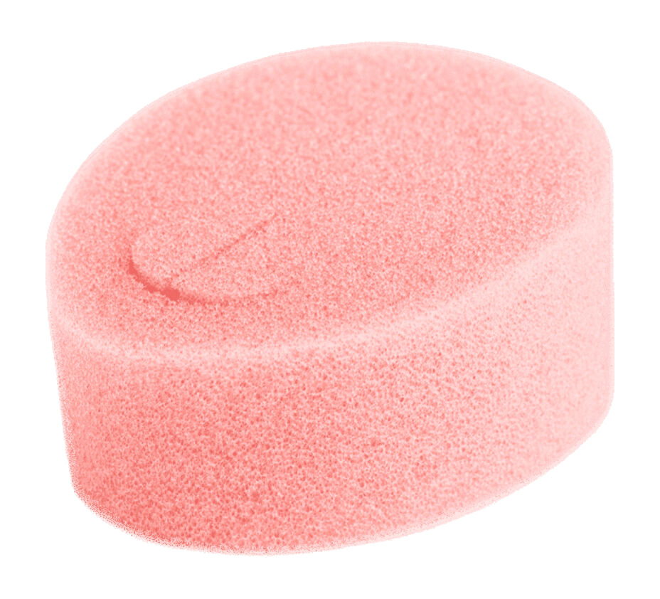 tampón de esponja vaginal lubricado 3 uds